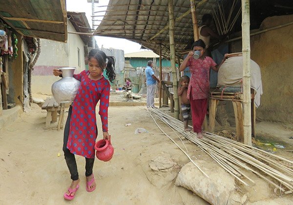 Kinder in einem Rohingya-Flüchtlingslager