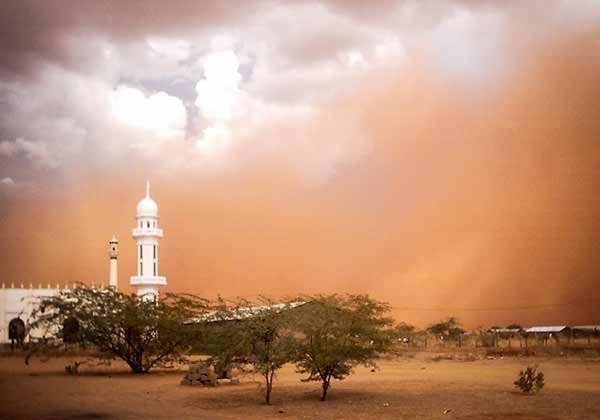 Symbolbild: Sandsturm in der Grenzregion zwischen Kenia und Somalia